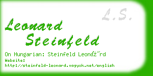 leonard steinfeld business card